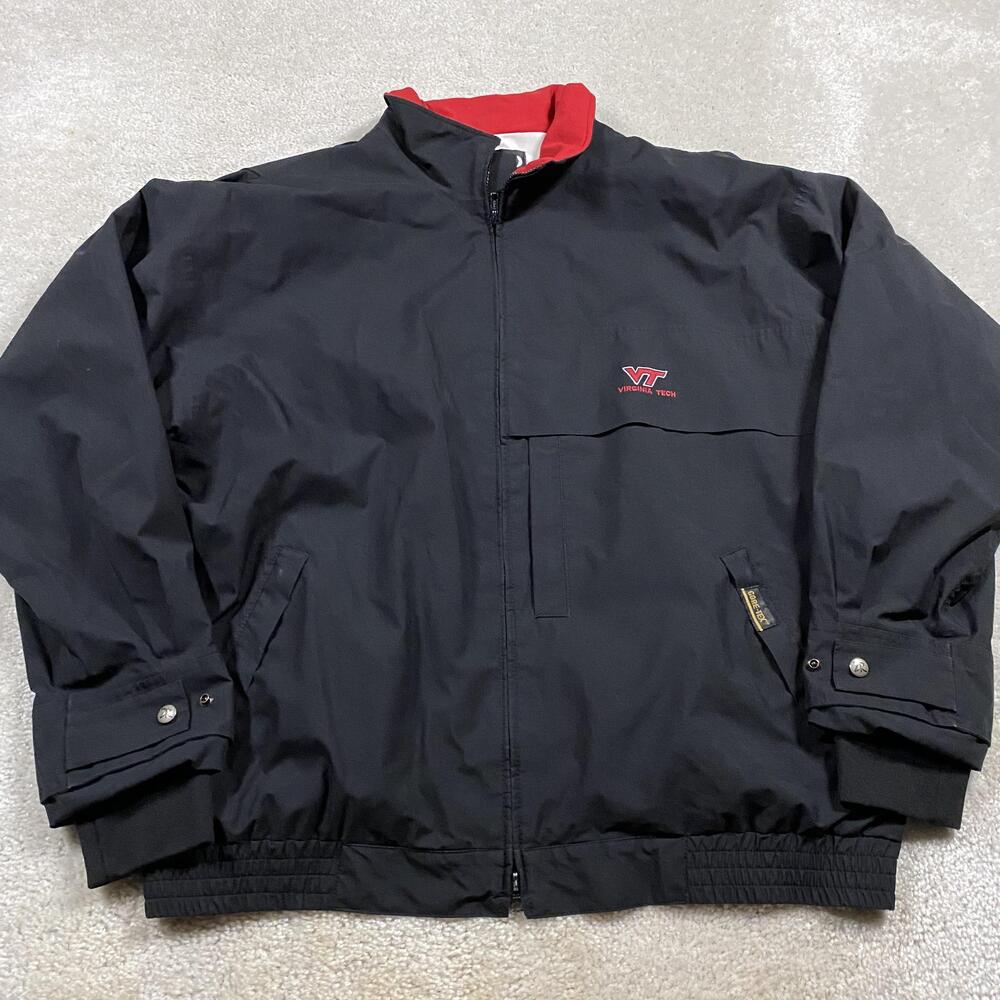 Zero Restriction Jacket Mens 2XL Black Gore-Tex Virginia Tech Golf Windbreaker